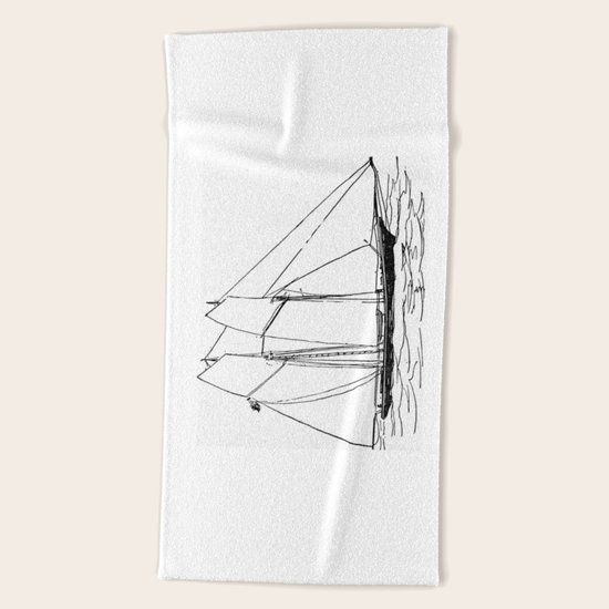 Sailing Beach Towel