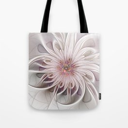 Floral Beauty, Abstract Fractal Art Tote Bag