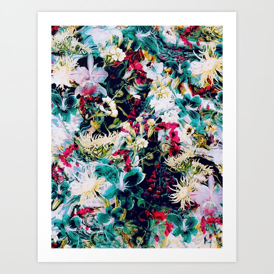 RPE ABSTRACT FLORAL -IV Art Print