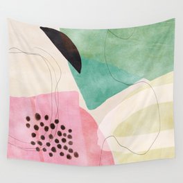mid centruy organic shapes spring 21 /4 Wall Tapestry