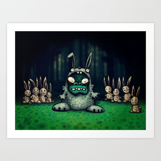 faux lapin Art Print