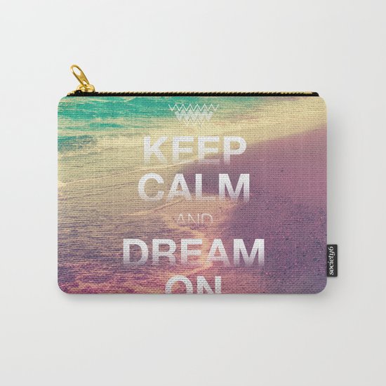 Beach Waves II - Keep Calm and Dream On Carry-All Pouch