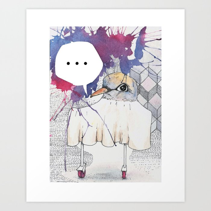 Hey Bird. Art Print