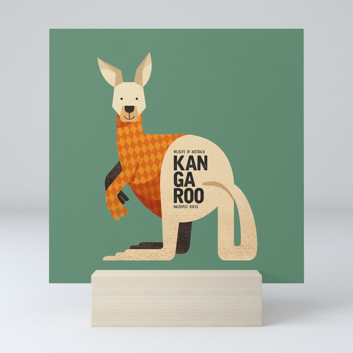 Hello Kangaroo Mini Art Print