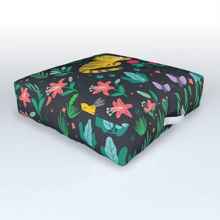 Tigers Outdoor Floor Cushion