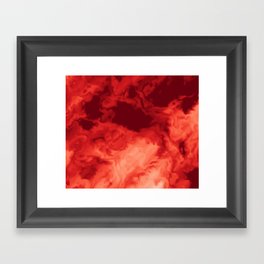 Red Framed Art Print