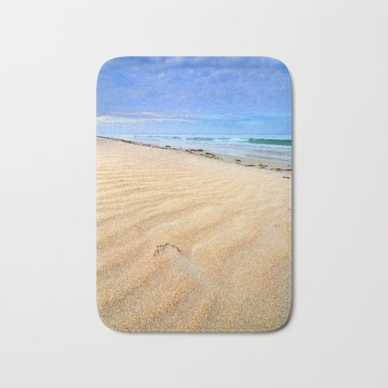 "Levante wind " Magic Tarifa beach at sunrise Bath Mat