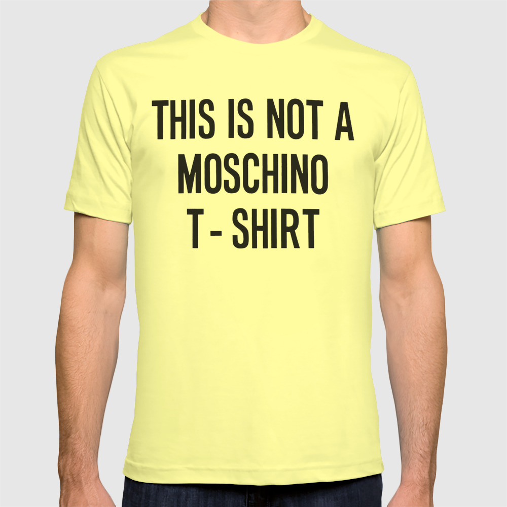 yellow moschino t shirt