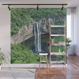Brazil Photography - Beautiful Waterfall In The Middle Of The Jungle Wall Mural