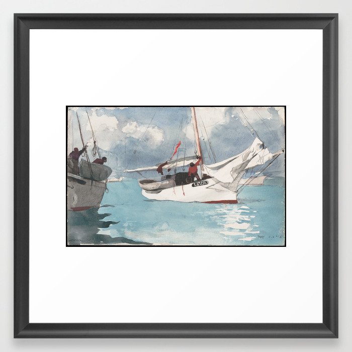 Fishing Boats, Key West Framed Art Print