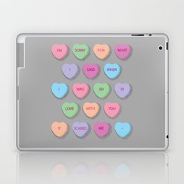 Apology Candy Hearts Laptop Skin