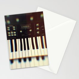 Piano Keyboard Synthesizer Stationery Card