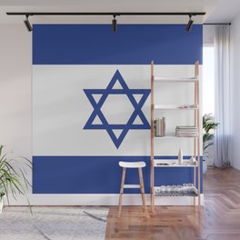Israel Flag Print Jewish Country Pride Patriotic Pattern Wall Mural