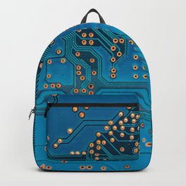 Motherboard Backpack | Binarycode, Blue, Background, Blockade, Connect, Lines, Concept, Component, Chip, Beautifullines 