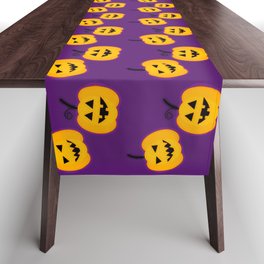 Jack-o-lantern Pattern Table Runner
