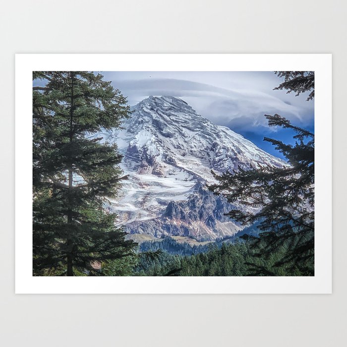Scenic Landscape, Mt. Rainier, National Park, PNW, Mountain,  Art Print