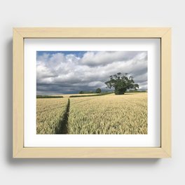 Fields, South of Kenilworth Recessed Framed Print