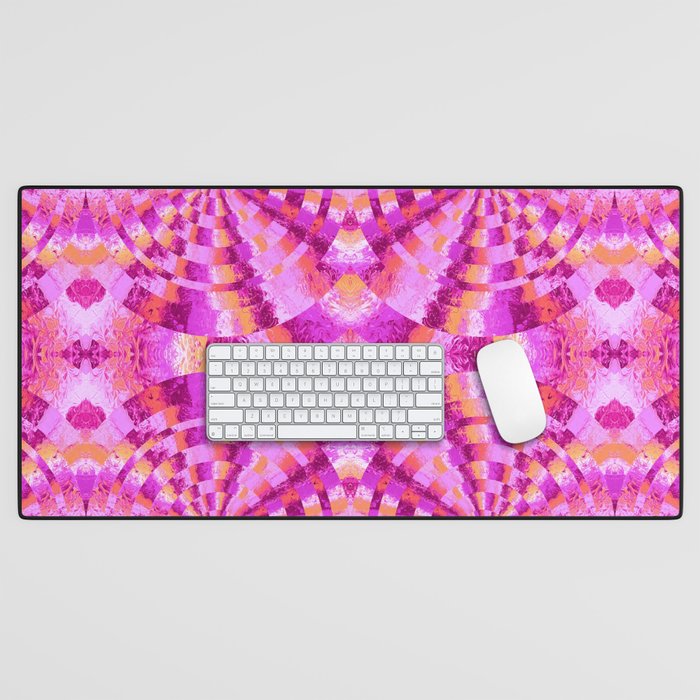 Hypnotic Pink Desk Mat