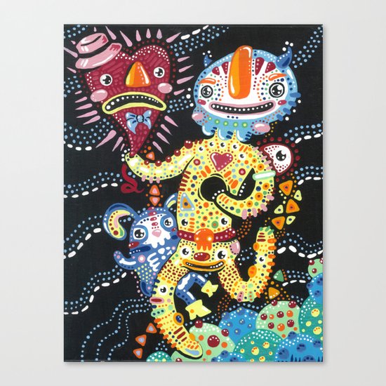 Happy Empty Canvas Print