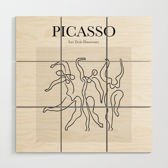 Picasso - Les Trois Danseuses Wood Wall Art