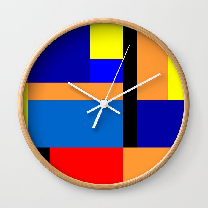 Mondrian #35 Wall Clock
