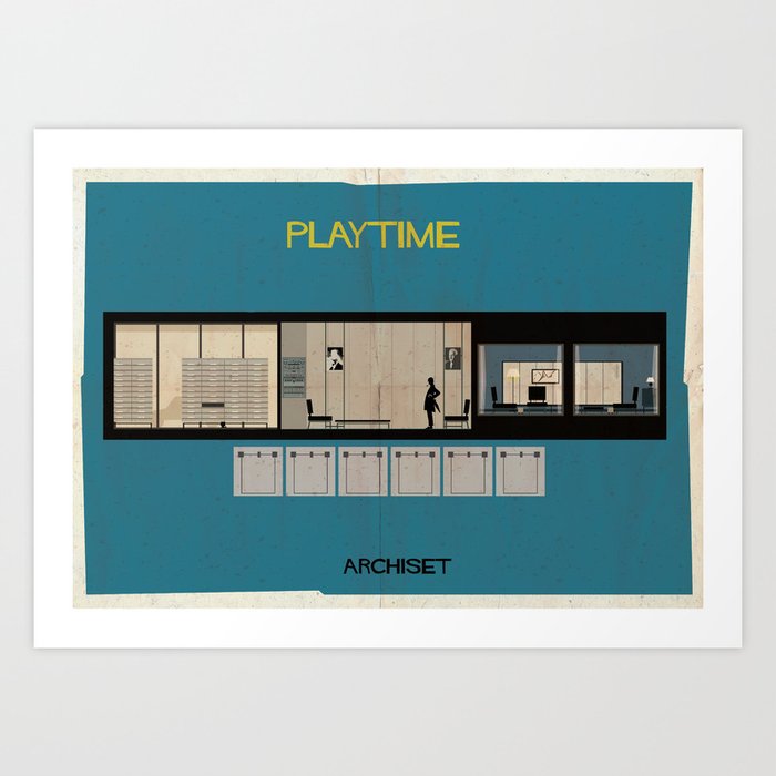 Play time_ Directed by Jacques Tati Art Print