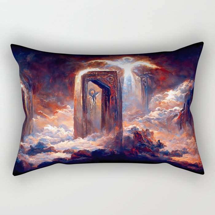 Ascending to the Gates of Heaven Rectangular Pillow