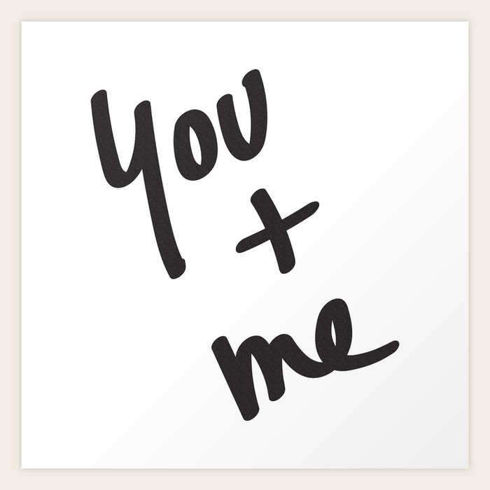You and Me Art Print by Nature Magick Society6