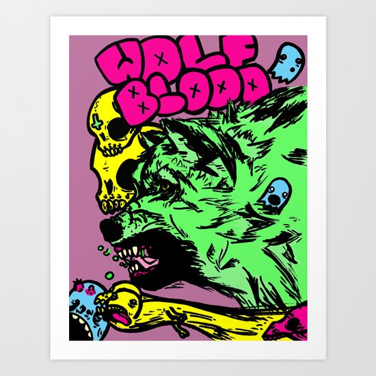 Wolf Blood Redux Art Print