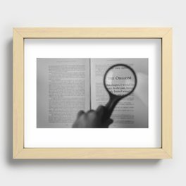 The Word Recessed Framed Print