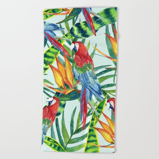 Tropical Summer #5 Beach Towel