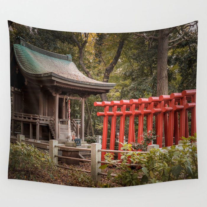 Hidden Forrest Shrine Wall Tapestry