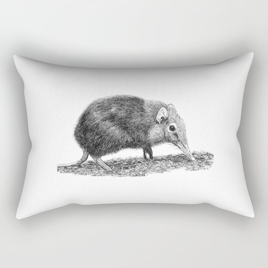 Black Shrew Rectangular Pillow
