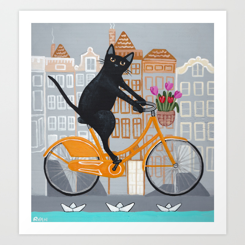 Amsterdam Bicycle Art by kilkennycat | Society6