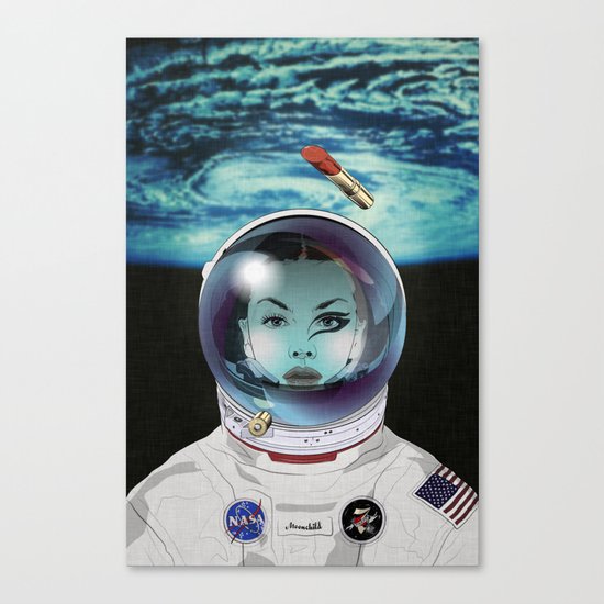 Miss Space Pilot Canvas Print
