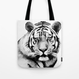 Tiger Black and white Tote Bag
