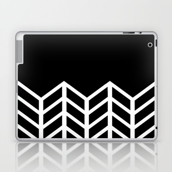 BLACK LACE CHEVRON Laptop & iPad Skin