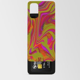 Red Wavy Grunge Android Card Case