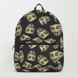 Guy Fawkes Masks on Gunpowder Backpack | Revolution, Hacker, Anonymous, Mask, Masked, V, Vendetta, Revolutionary, Socialjustice, Fawkes 