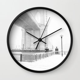 Under the Brooklyn Bridge  Wall Clock