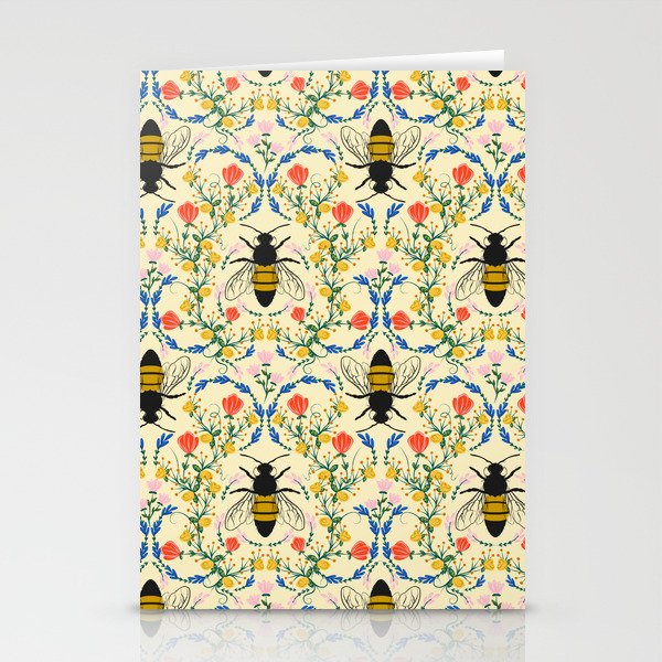 Bee Garden - Cream Stationery Cards