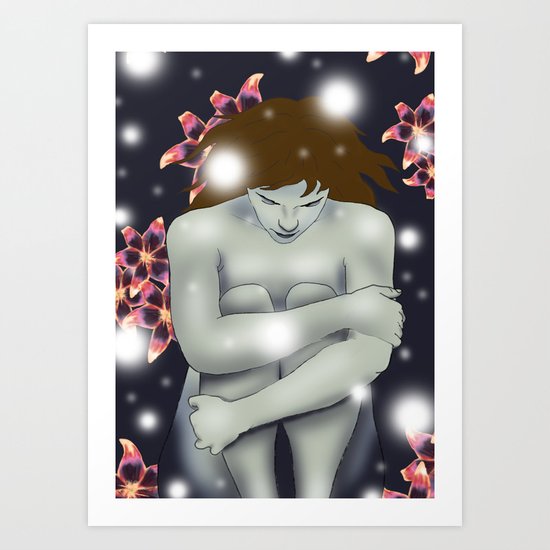 Winter and Spring Art Print