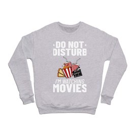 Cinema Watching Movie Watch Night Theater Popcorn Crewneck Sweatshirt