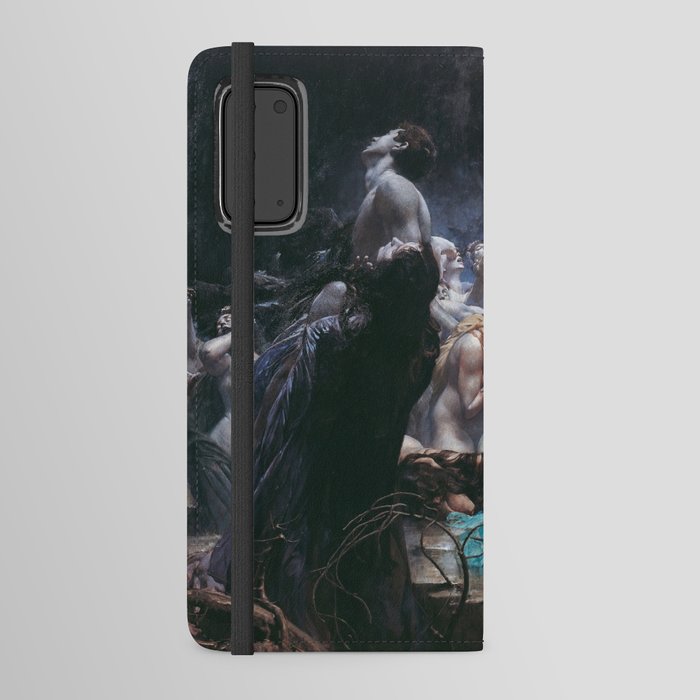 Souls on the Banks of the Acheron painting 1898 Android Wallet Case