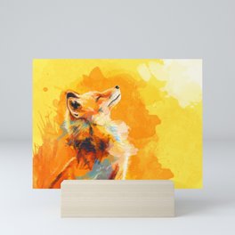 Blissful Light - Fox portrait Mini Art Print