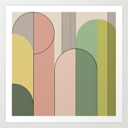 Abstract Arches I Art Print