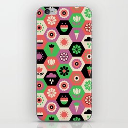 Bloom Garden - Hexagon Tile iPhone Skin