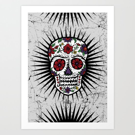 Sugar Skull Star Art Print