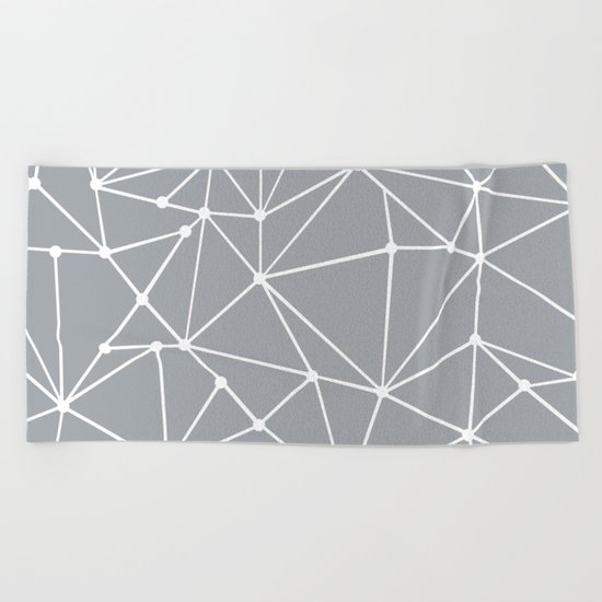 Ab Out Spots Grey Beach Towel