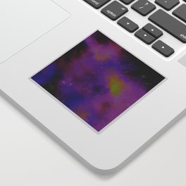Digital glitch and distortion cosmos Sticker